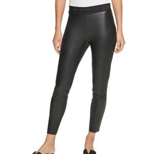 New With tags - DKNY Faux Leather Leggings- Size Small